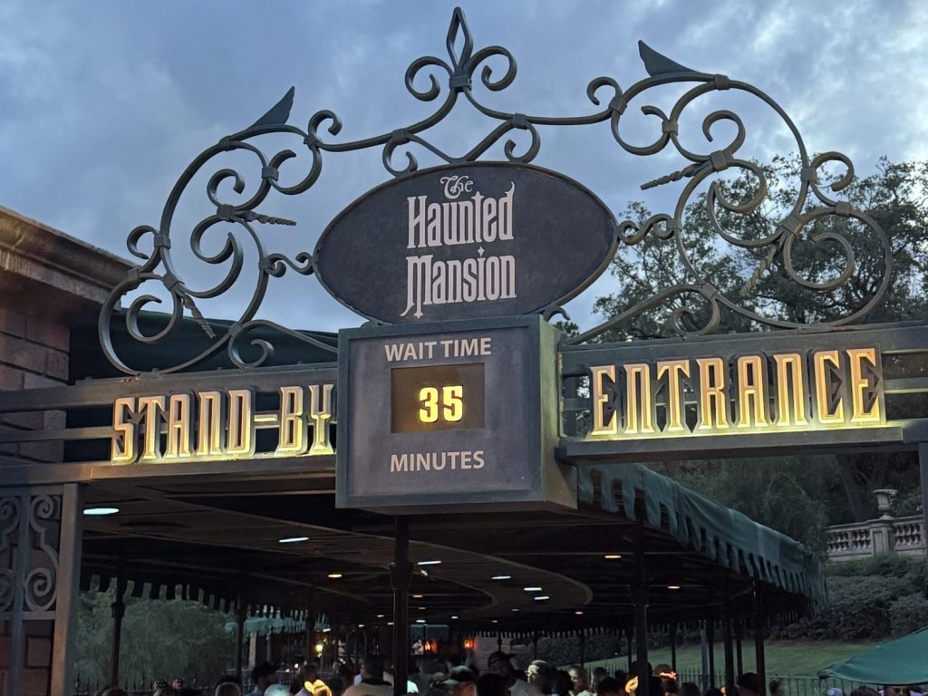Standby at Haunted Mansion at Disney Magic Kingdom