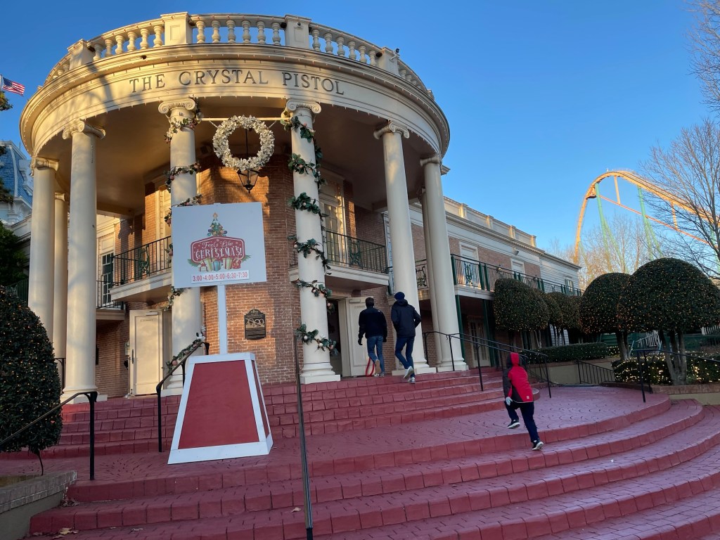 Crystal Pistol at Six Flags Over Georgia Holiday in the Park