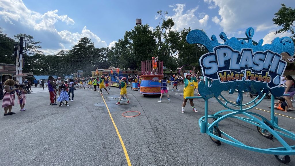 The Splash Water Parade at Six Flags Over Georgia