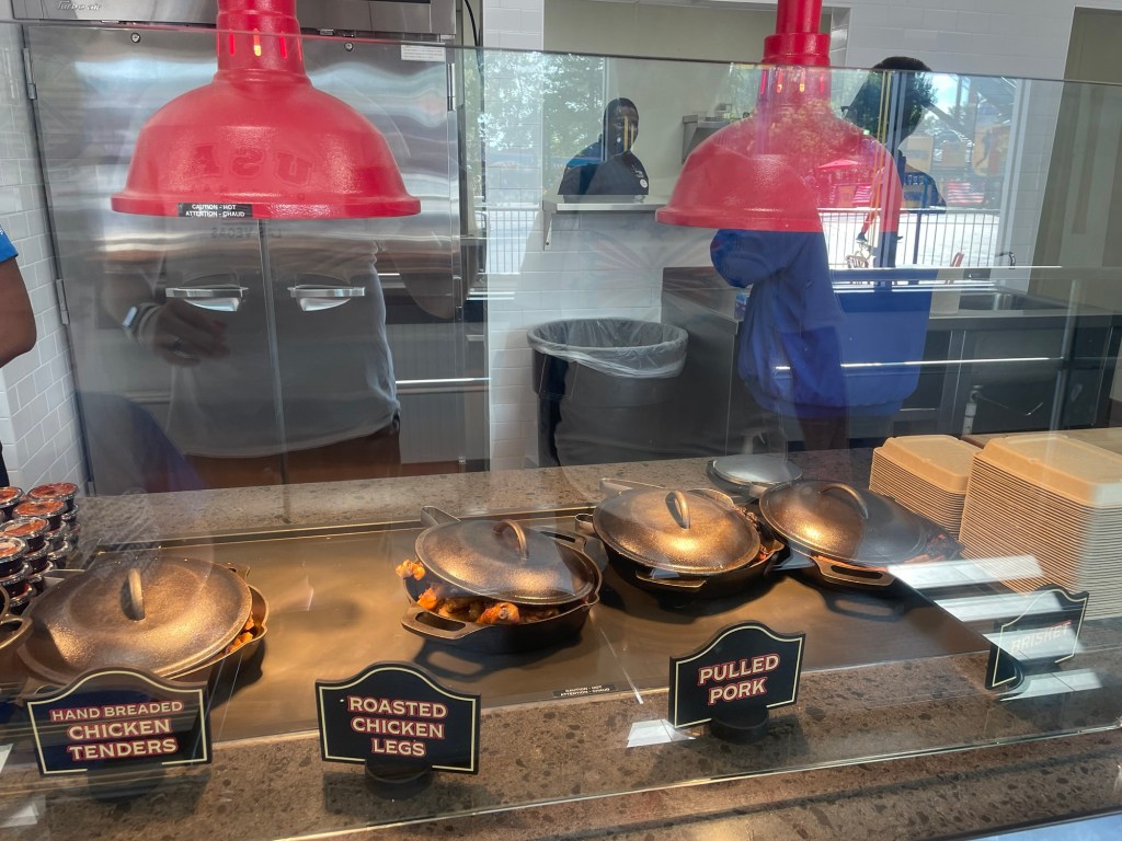 Firehouse BBQ restaurant interior at Six Flags Over Georgia