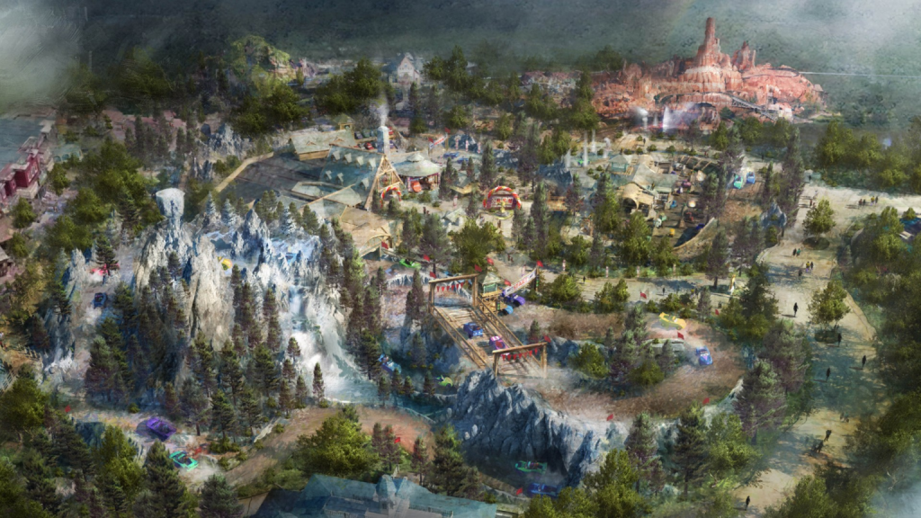 Cars Land 2024 concept art at Magic Kingdom Walt Disney World