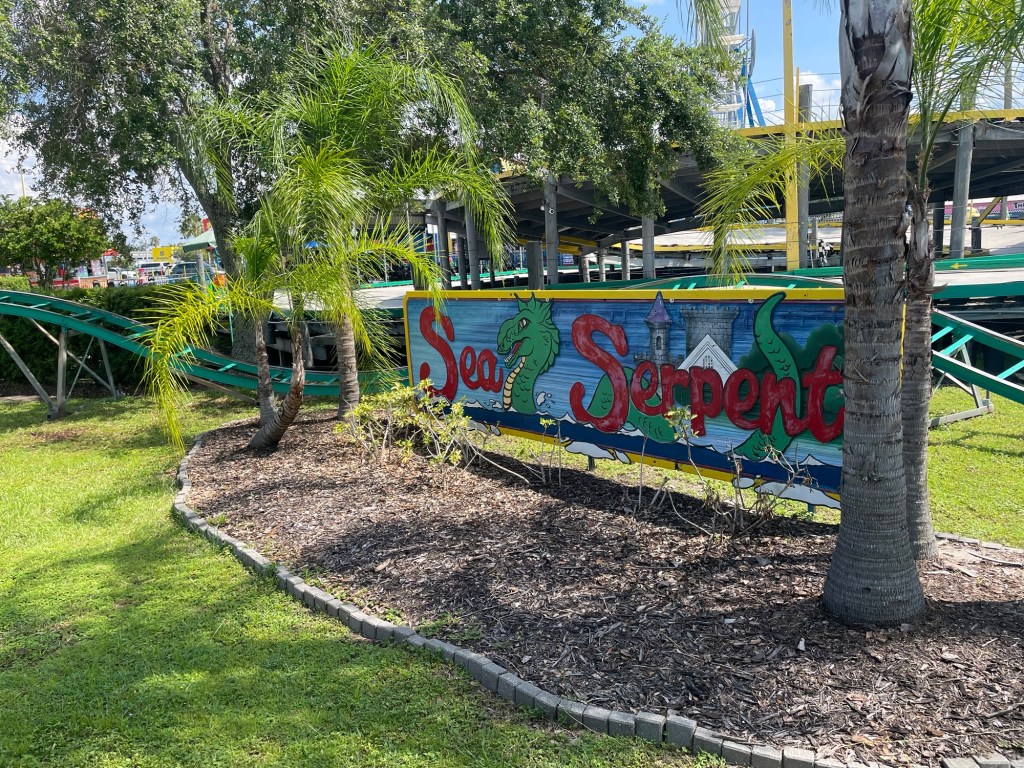 Sea Serpent roller coaster at Fun Spot Orlando