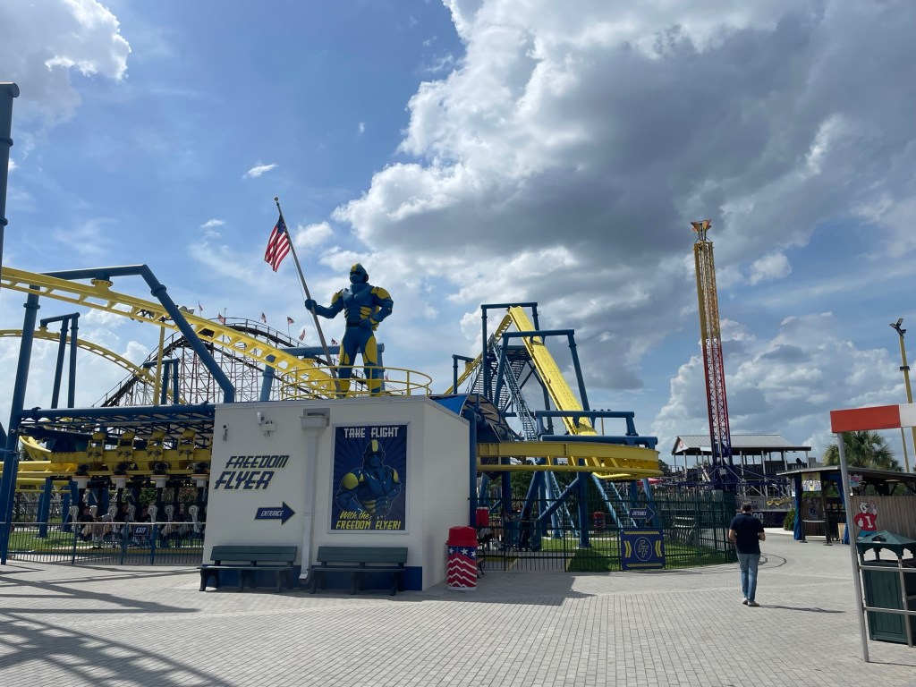 Freedom Flyer roller coaster at Fun Spot Orlando
