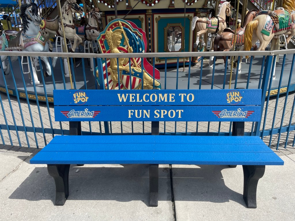 Bench at Fun Spot Orlando