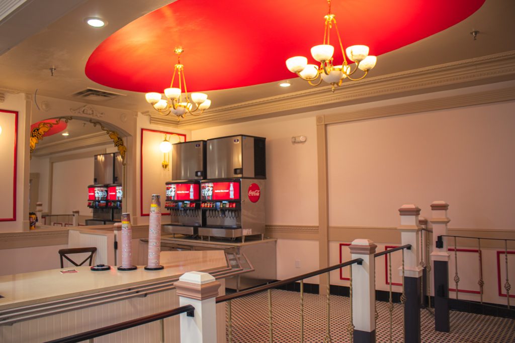 Inside or Promenade Primo's Pizzeria at Six Flags Over Georgia