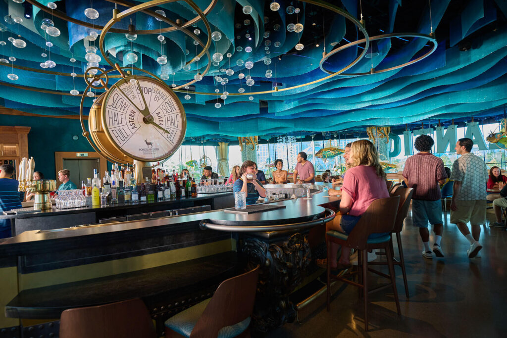 Atlantic Restaurant bar at Epic Universe
