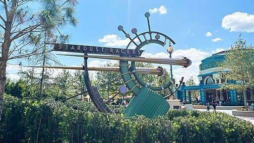 Stardust Racers sign in Celestial Park