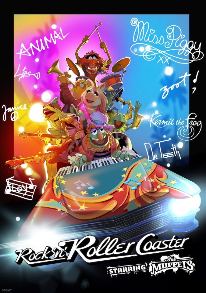Rock ‘n’ Roller Coaster Starring The Muppets Poster