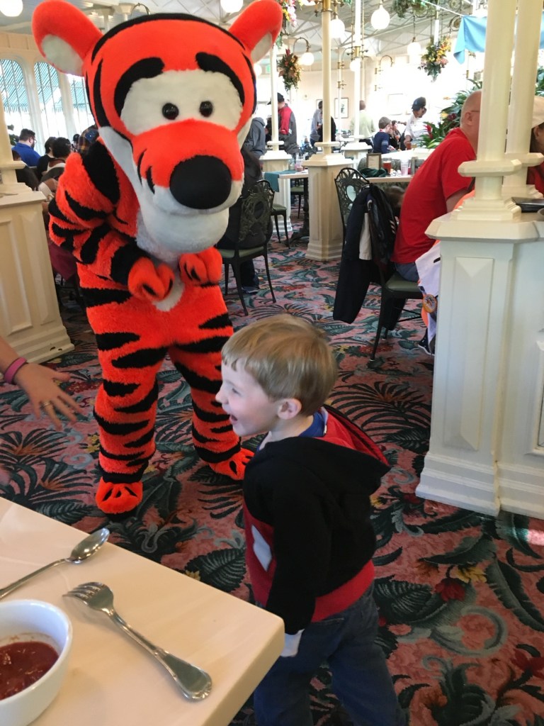 Tiggerat Disney character breakfast