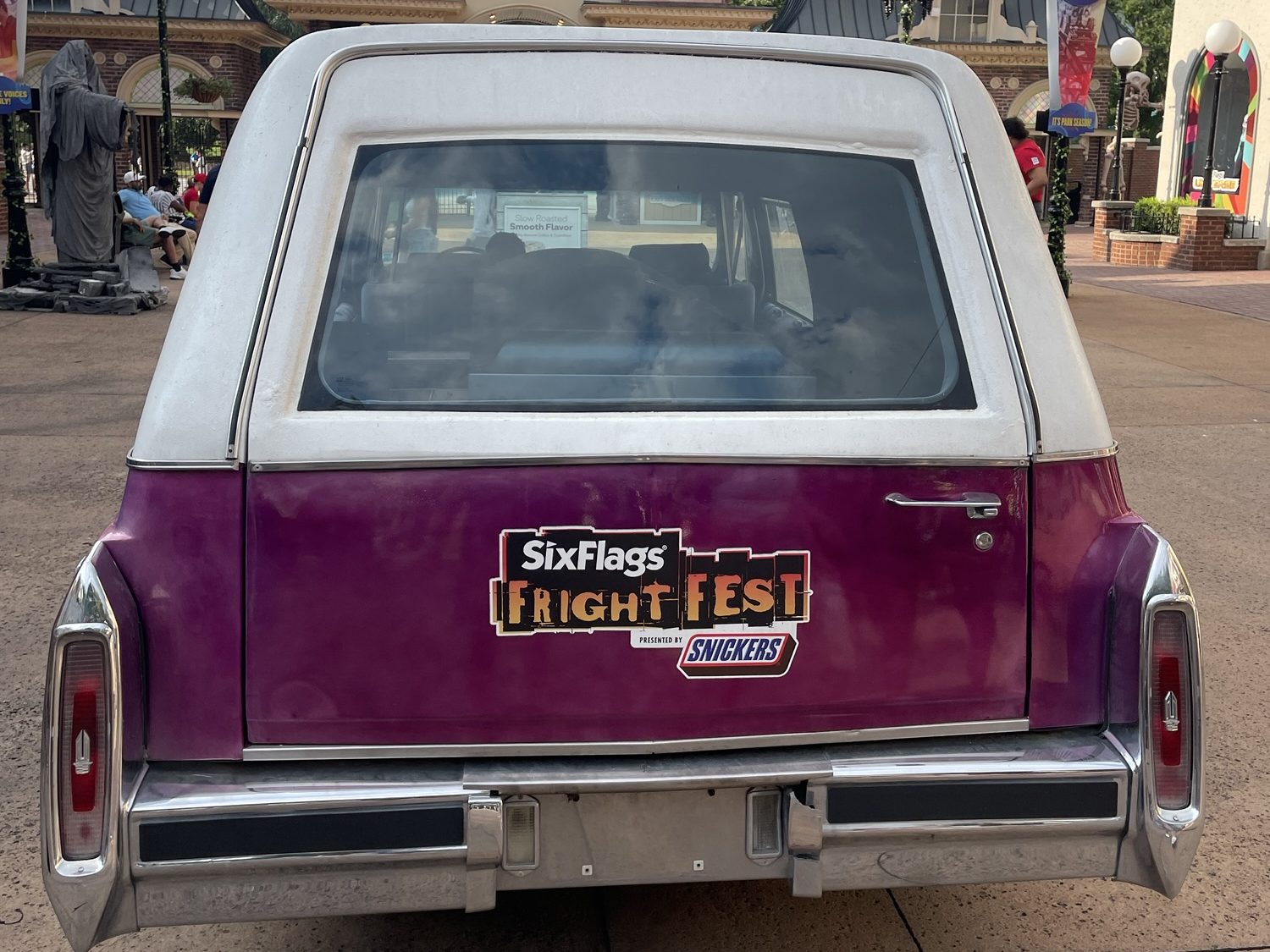 Hearse at Six Flags Over Georgia Fright Fest