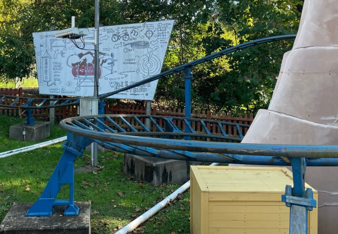 Great Chase roller coaster at Six Flags America