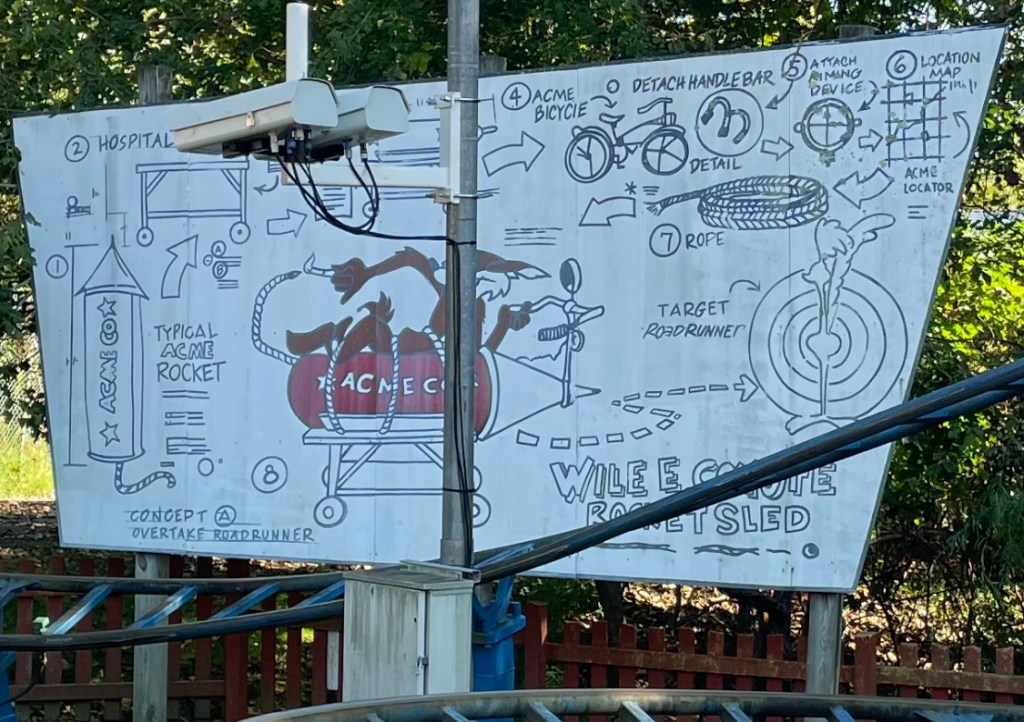 Great Chase roller coaster at Six Flags America