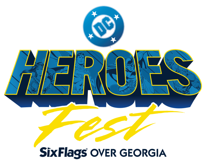 Heroes Fest Logo for Six Flags Over Georgia