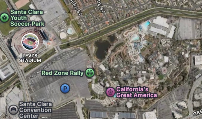Levi's Stadium adjacent to California's Great America