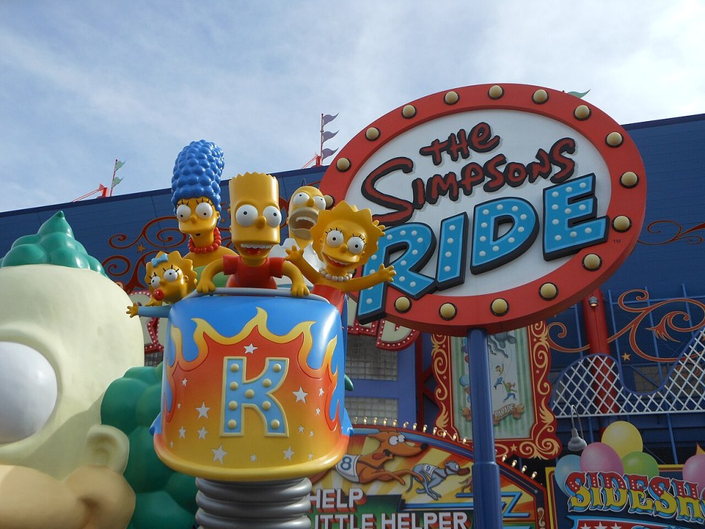 Simpsons area at Universal Studios Florida
