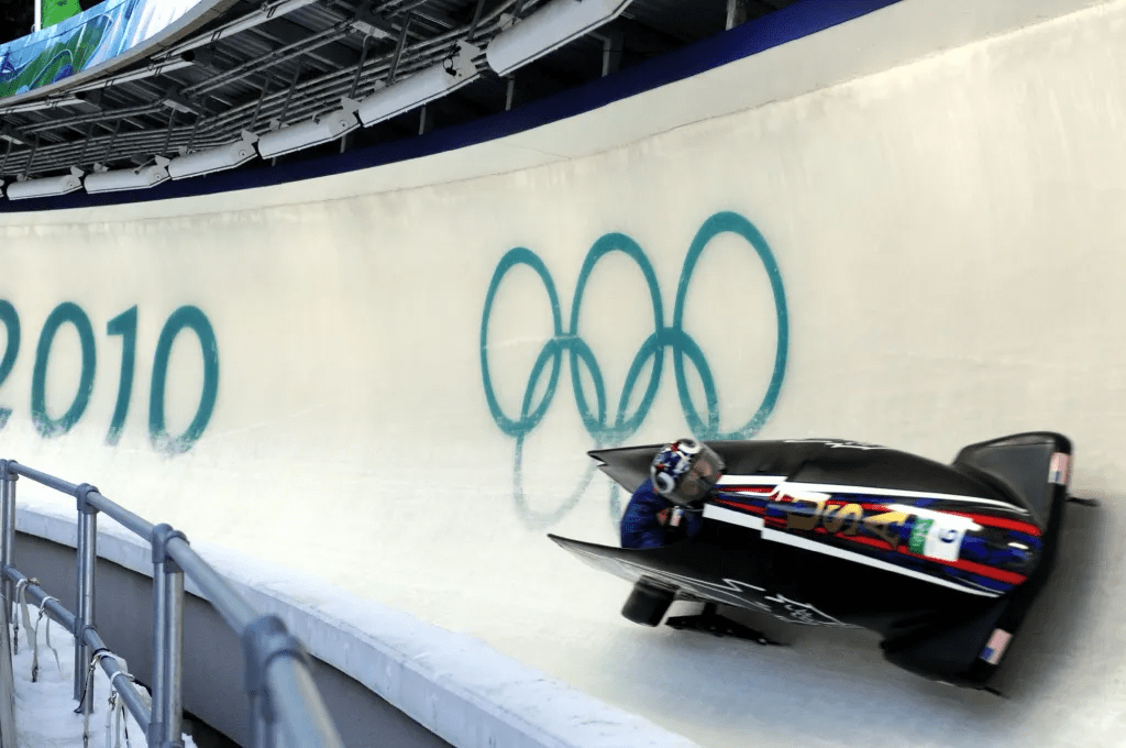 bobsled on 2010 Olympic track