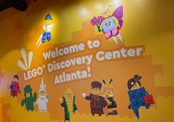 LEGO Discovery Center Atlanta Entrance Art