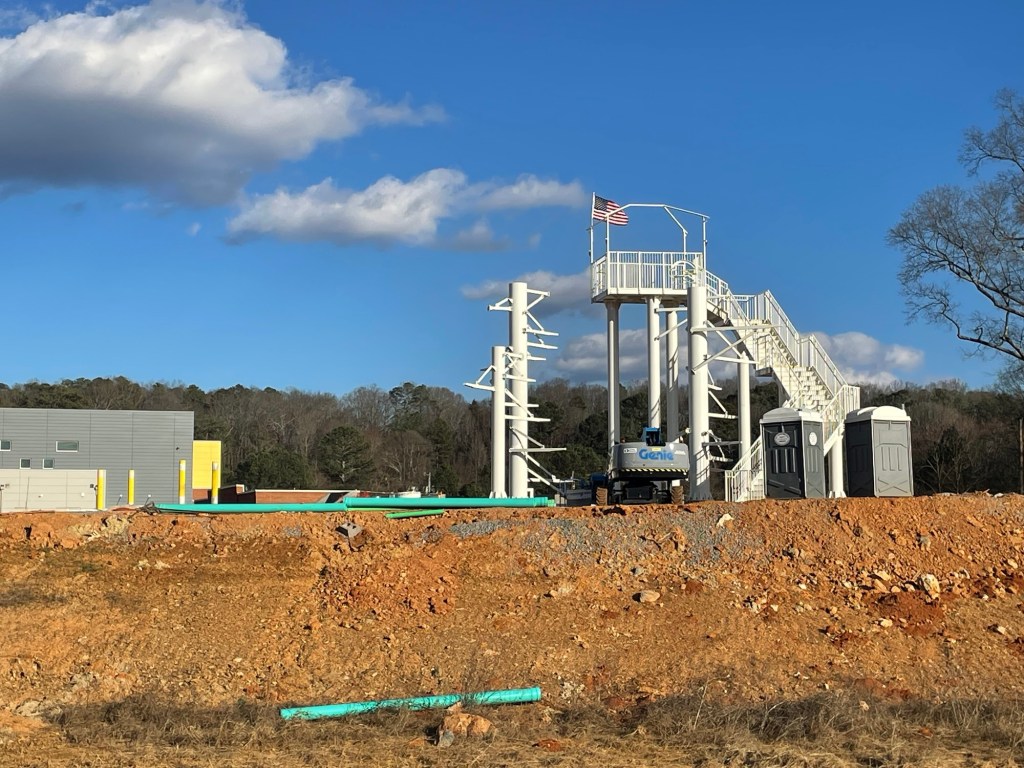 Splashville water park at Hamilton Crossing in Bartow County Cartersville, Georgia under construction Splashville