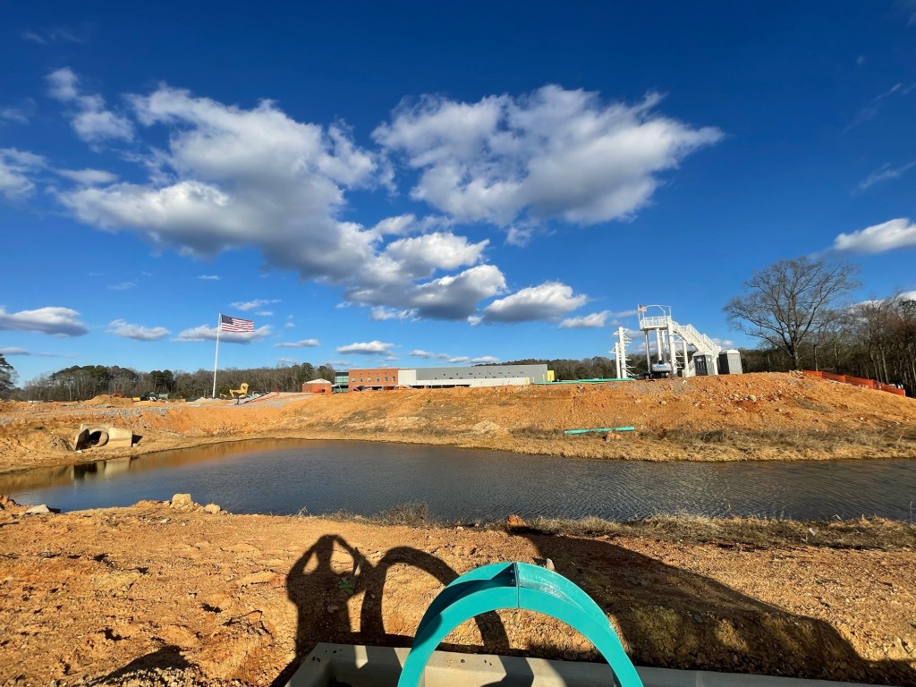 Splashville water park at Hamilton Crossing in Bartow County Cartersville, Georgia under construction Splashville