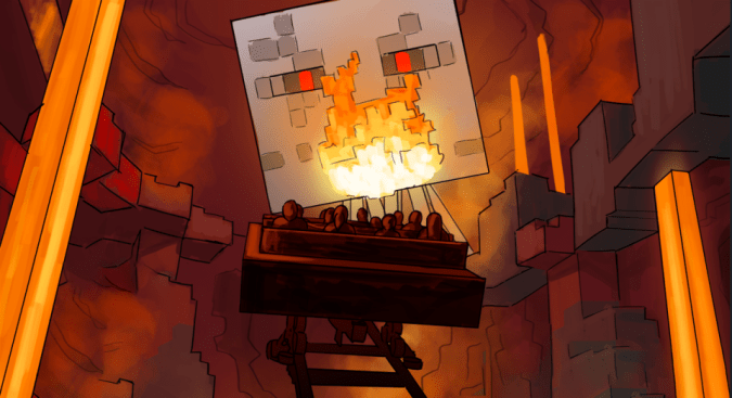 Minecraft Coaster Rendering