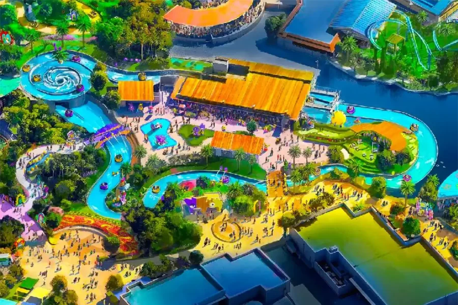 Minions land concept art for Universal Kids Resort