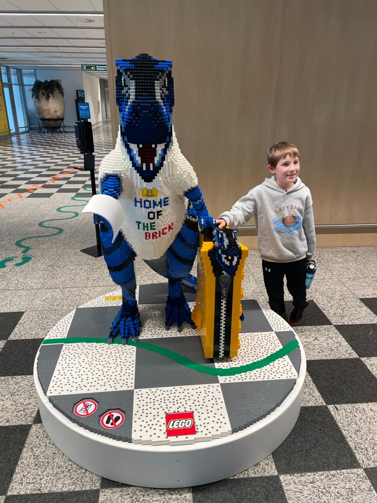 LEGO House Display art Billund Airport