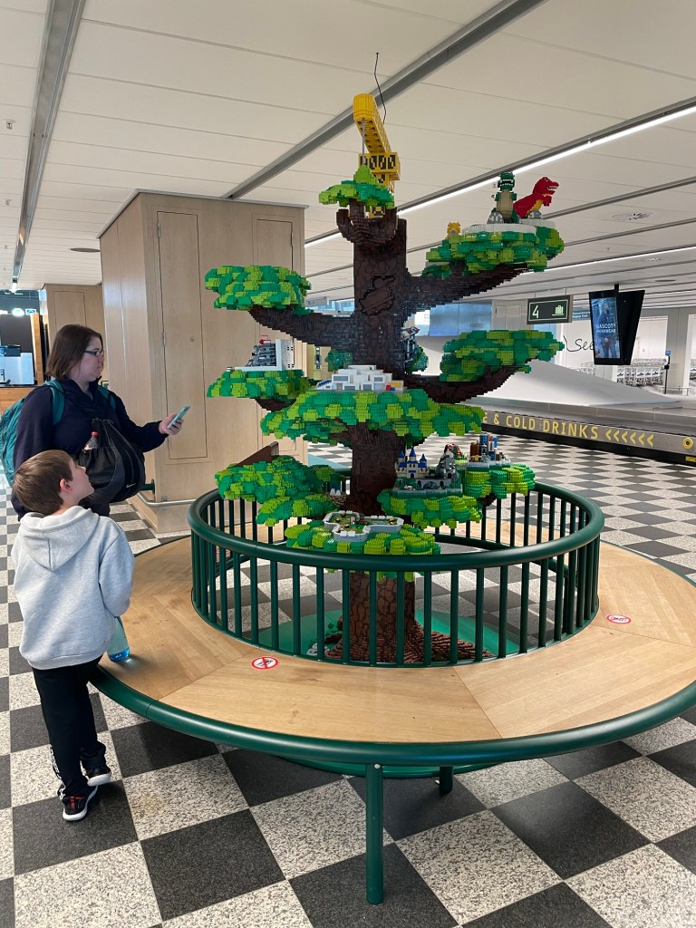 LEGO House Display art Billund Airport