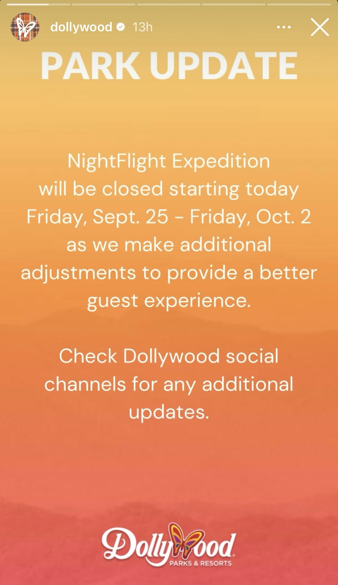 NightFlight Closed Again this Week as Dollywood Continues to Make ...
